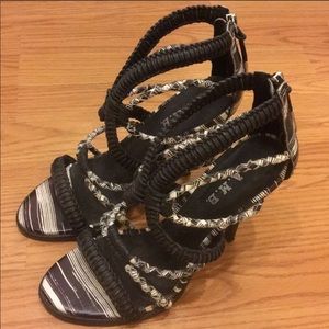 L.A.M.B. Vine Strappy Leather Sandal